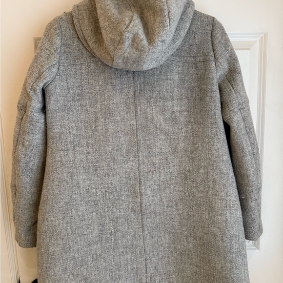 J. Crew Women's Gray Italian wool stadium jacket - Picture 2 of 2